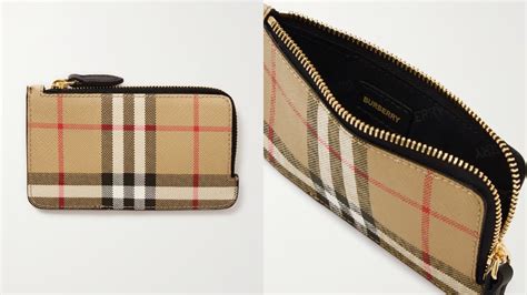 BURBERRY 經典格紋帆布皮革卡夾／本月「一粒萬倍日」入手開 